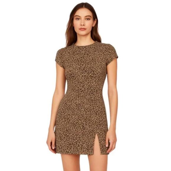 Reformation 2 lena leopard print open back mini dress - Picture 8 of 8